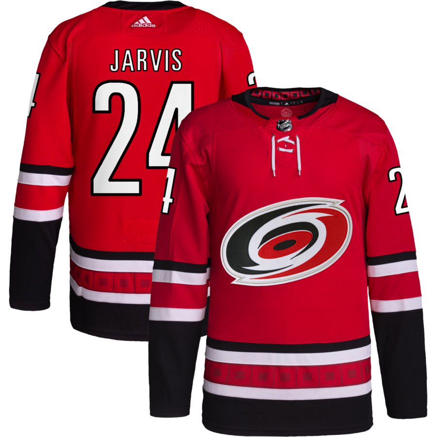 Carolina Hurricanes #24 Red Home Authentic Pro Jersey
